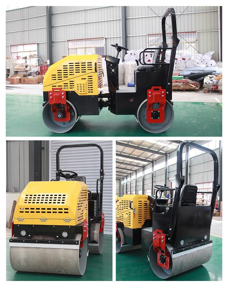 2 Ton Double Drum Road Roller, with Double Drive Hydraulic Rotation
