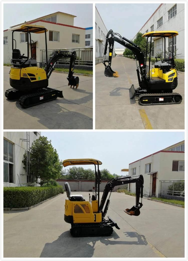 Chinese 2 Ton Micro Crawler Excavator with Cab Small New Crawler Mounted Excavator Price for Sale