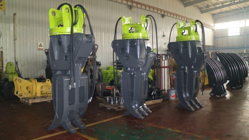 Excavator Attachment Hydraulic Rotary /Rotating Steel /Stone Grapple