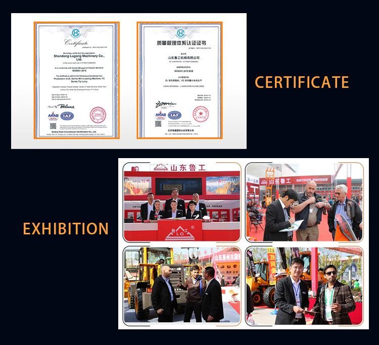 Lugong 2.5 Ton Mini Wheel Loader with CE ISO Approved