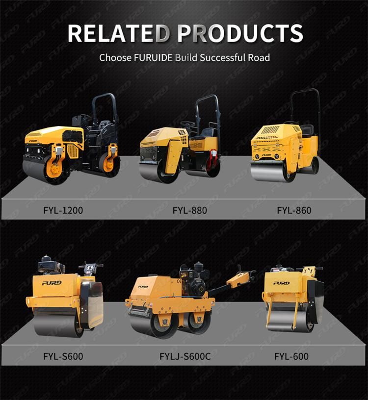 500kg Diesel Hand Operated Compactor Mini Road Roller Small Single Drum Roller Price