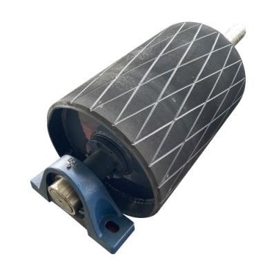 Well Made Customized Diamonds Rubber Lagging Conveyor Pulley with Reliable Quality