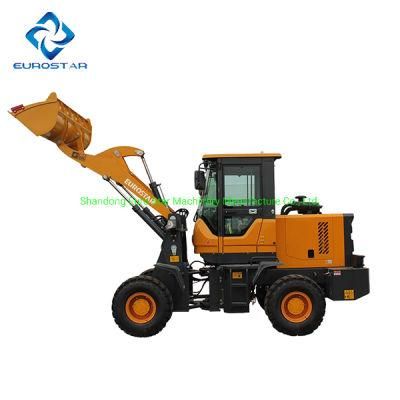 CE 1.6t Hot Sale Model Farming Construction Machinery Small Loader Wheel Loader Mini Loader with Variety Attachments