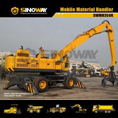 35ton Heavy Duty Scrap Material Handler on Wheel