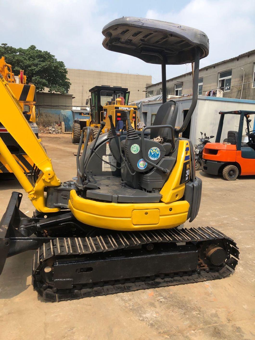 Open Cab 3t Mini Komatsu Crawler Excavator Komatsu PC30mr PC30 Digger