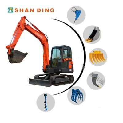 Cash Coupon Sale 6ton Mini Excavatorsmini Digger Excavator Earth-Moving Hydraulic Crawler Excavator