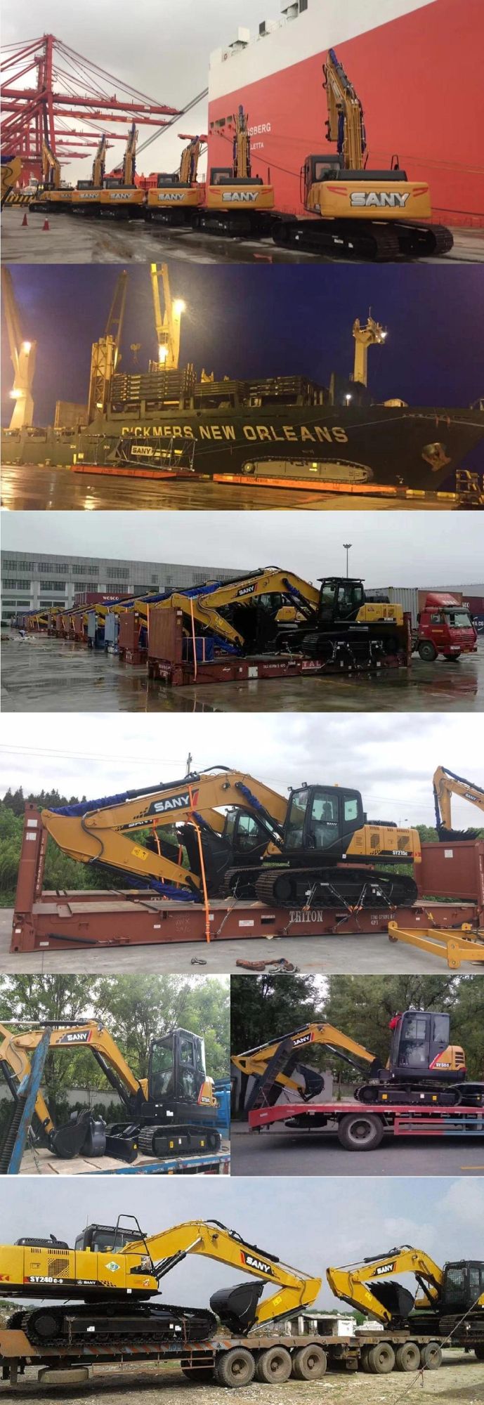 High Performance Sany Sy215c 22ton Heavy Duty Large Bagger Crawler Hydraulic Excavator