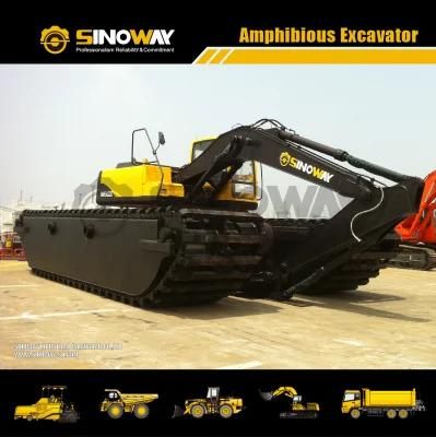 New Swea220lb Floating Excavator 30ton Wetland Excavator for Soft Terrain