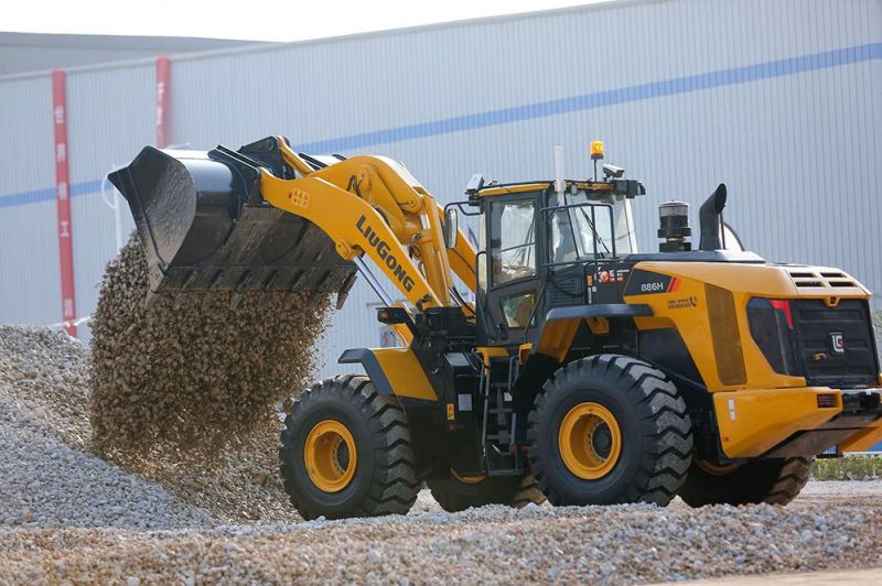 Liugong 8 Ton 886h Front Wheel Loader with Cummins Engine for Sale