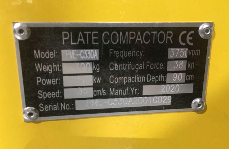 Pme-C330A 38kn 13HP Vibratory Plate Compactor