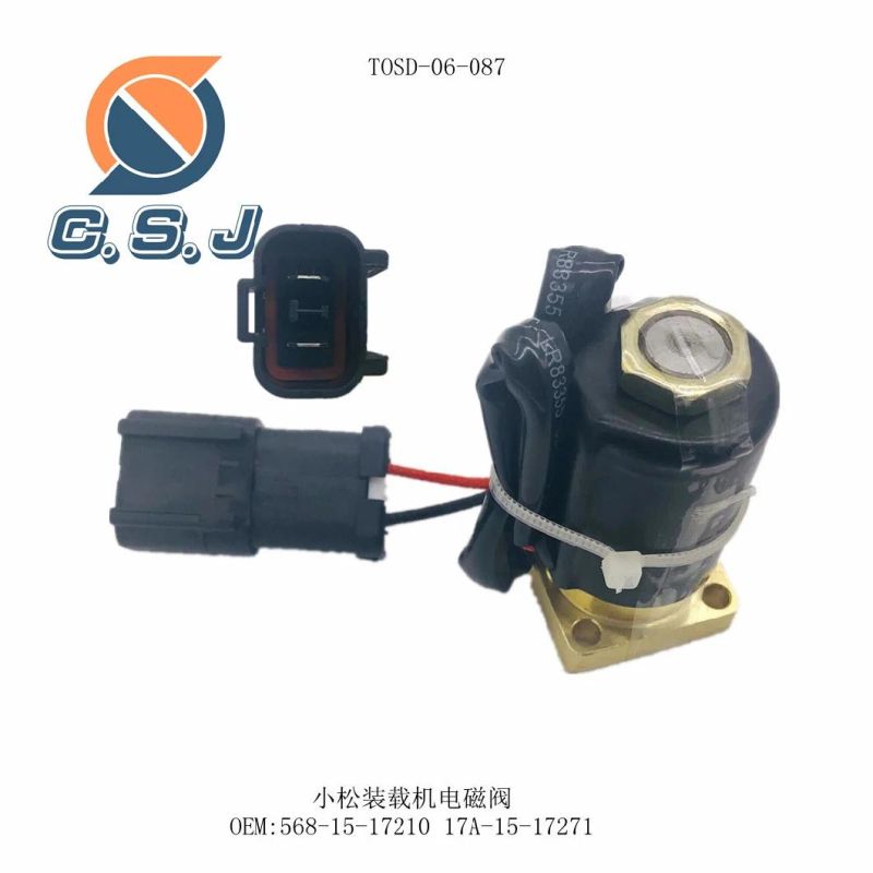 Solenoid Valve 568-15-17210 for Komatsu Wheel Loader Wa200-1 Wa300-1 Wz380-1