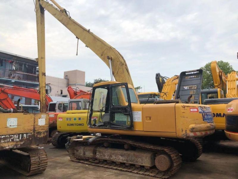 18 Meter Long Reach Used Komatsu PC220-6 Long Boom Crawler Excavator