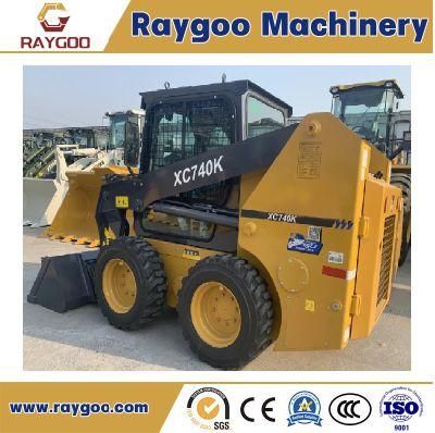 Xc740K China Best 750kg Mini Skid Steer Loader with Multi-Attachment for Sale