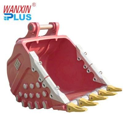 700kg-2000kg 12 Months Wanxin 0.45cbm-1.6cbm Hubei Buckets Excavator Bucket Volume