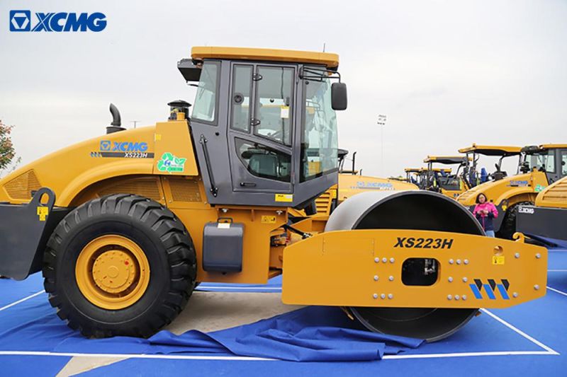 XCMG Xs223h 22 Ton Single Drum Vibratory New Road Roller Compactor Machine Price for Sale
