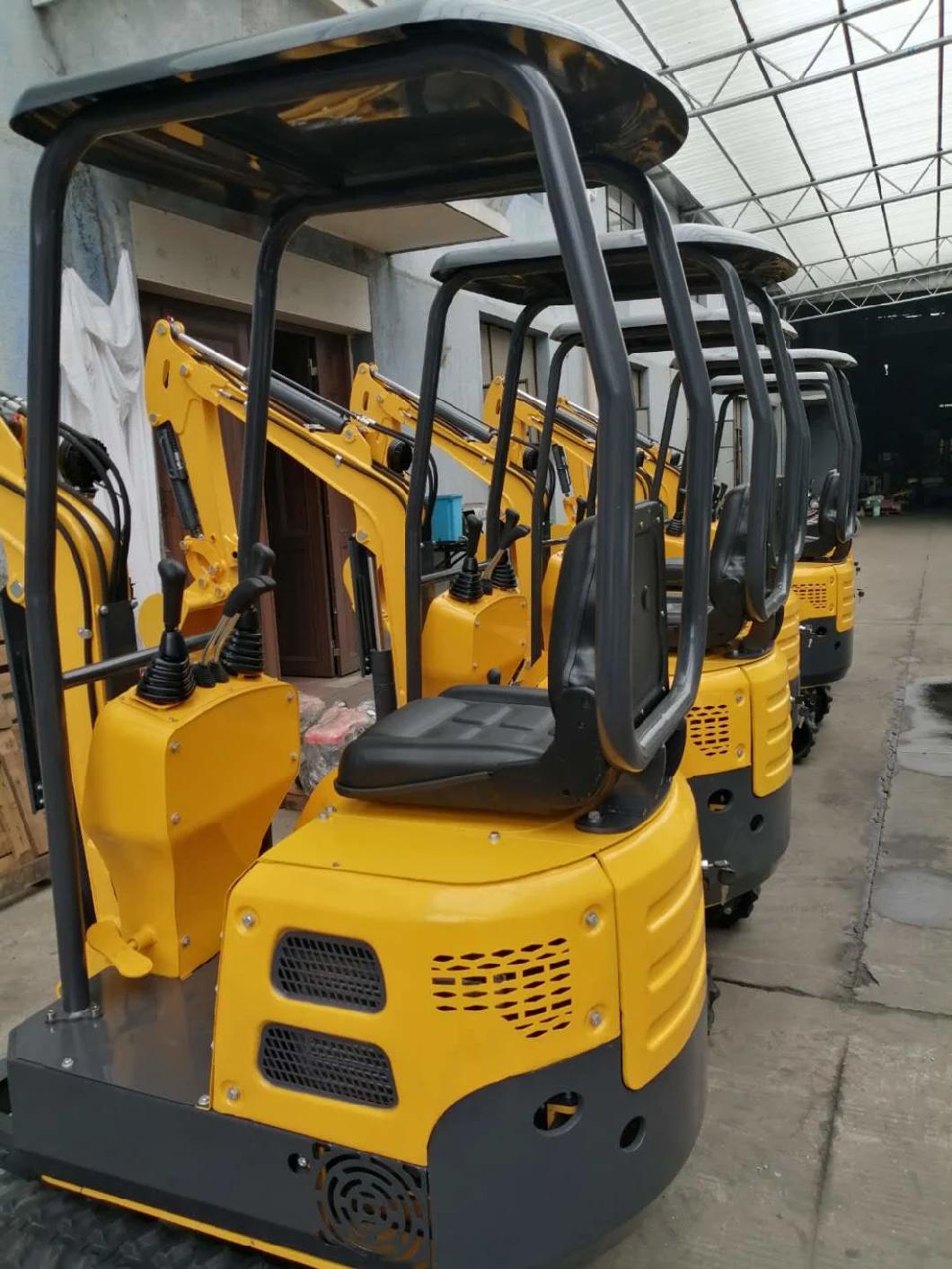 Construction Machinery Maximum Digging Height 1850mm Mini Excavator Prices