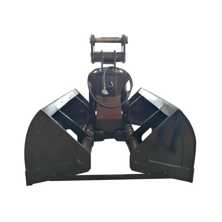 Grapple with Bucket Attachments for Grabbing Coal Sand Scrap Steel