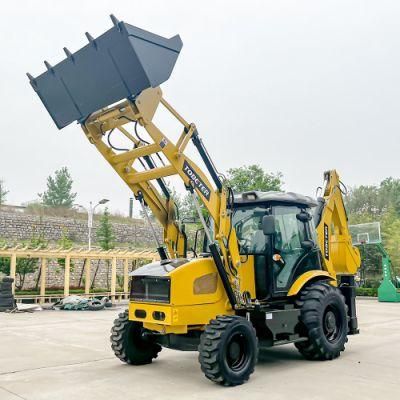 Small 4X4 Wheel Mini Backhoe Loader