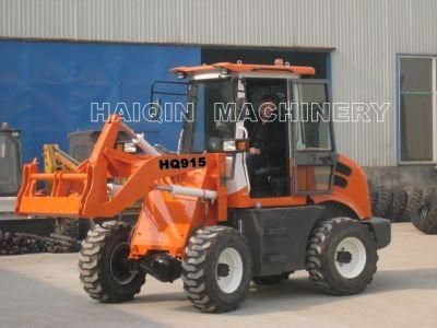 CE Certificated Articulated (HQ915) for Sale 1.5 Wheel Loaders