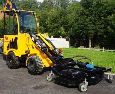 Grass Cutting Machinery Small Wheel Loader M910 with Lawn Mower