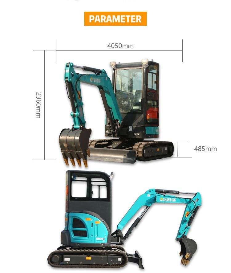 3 Ton Mini Excavators Digger Small Excavator China Factory Direct Sales Small Excavator Mini Track Excavator Mini Digger Hydraulic Excavator