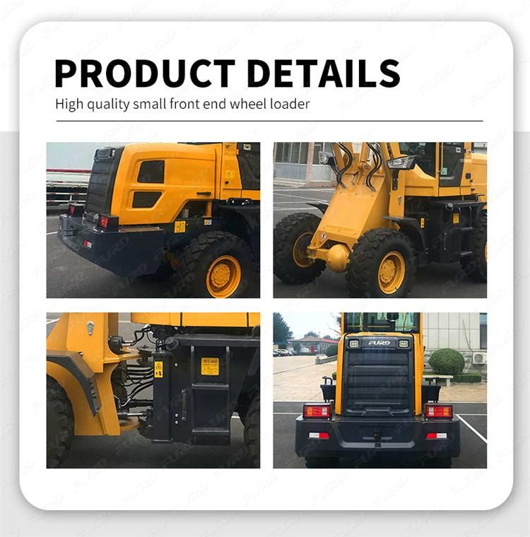 Small Wheel Loader 1.8 Ton Rated Load Front End Loader for Sale (FWT930)