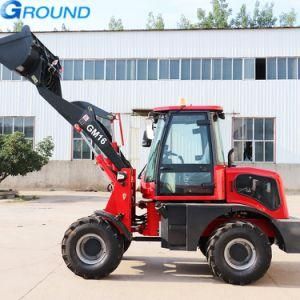 On sale Multifunctional high effective 0.8m3 bucket 1.6ton mini loader wheel loader