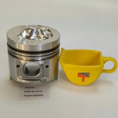 Diesel Engine Machinery Parts Piston 6209-31-2141 for Excavator Parts S6d95L S4d94 Generator Set
