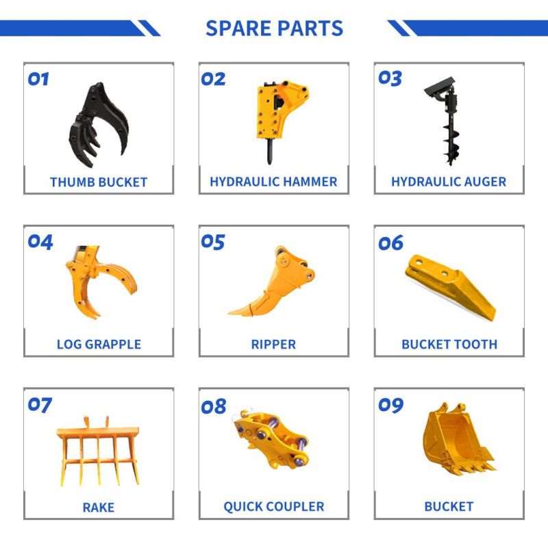 2021 Multi-Function Mini Excavator a Ton of Excavator Factory Price Sell Like Hot Cakes Multifunctional Excavator
