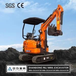 Excavator Towed, Trailed Excavator 1.8t Mini Digger Mounted Excavator