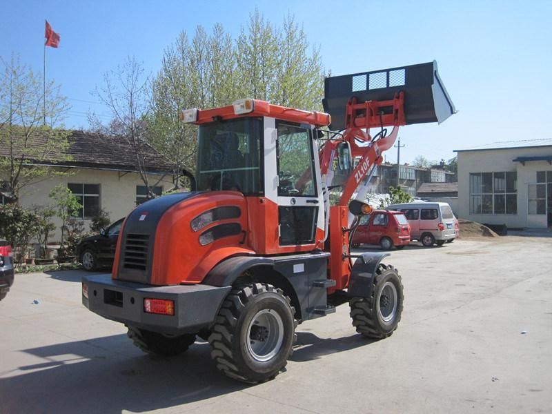 Construction Machinery Mini Garden Wheel Front Loader 1000kg with Standard Bucket