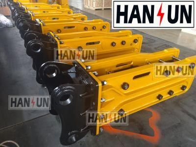 Hansun Hydraulic Breaker, Hydraulic Hammer, Rock Hammer Breaker for 10-16t with 2 Chisels for Free