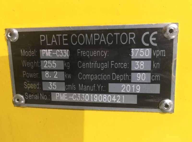 Pme-C330 Hydraulic Reversible Plate Compactor