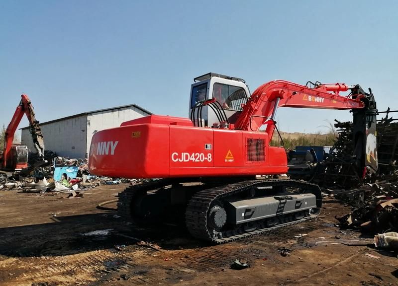 BONNY New CJD420-8 42ton Electric Crawler Hydraulic Dismantler for Scrap Cars Waste Automobile Scrapped Vehicle