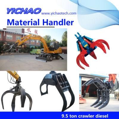 Hydraulic Steel Grab Wheel Material Handling Machine