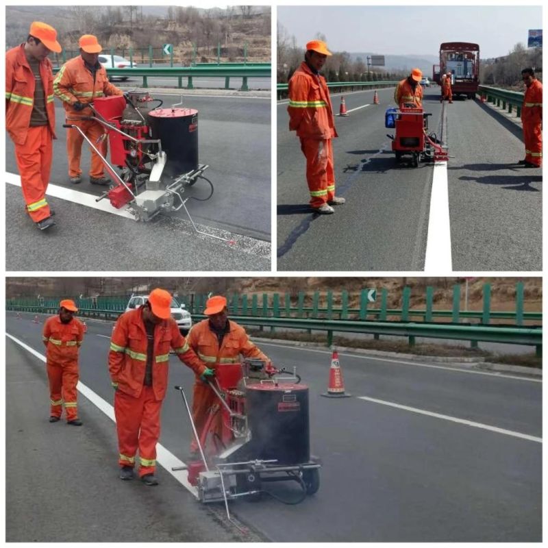 Hand-Guided Manual Thermoplastic Road Marking Machine