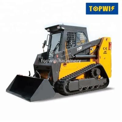 2021 Hot Sell China Famous Wheel Loader Moving Type and New Condition Skid Steer Loader
