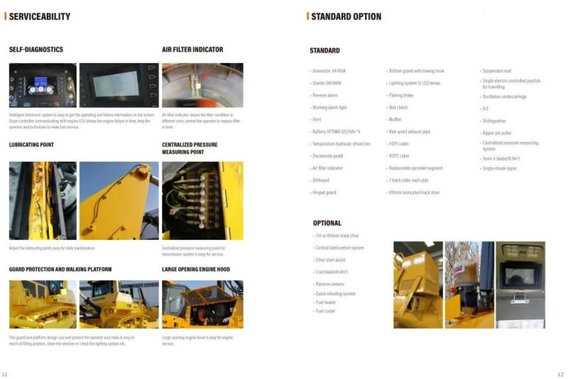 Full-Hydraulic Wetland Crawler Bulldozer (ST SD60-C5)