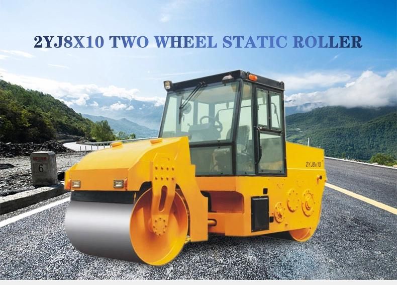 2yj8X10 Two Wheel Static Vibratory Road Roller Sale Unique Engine Technical Parts