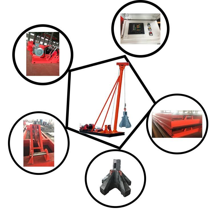 1.5m Punching Diameter Wire Rope Free Fall Drop Hammer Pile Driver for Bridge Foundation