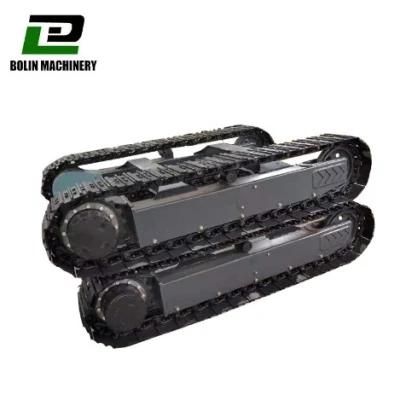 Steel Track System Chassis for Small Vehicle Crane Undercarriage Excavator Truck Farm Loader Pile Drivers