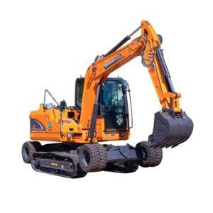 Digger Machine Mini Bucket Wheel and Crawler Together Excavator