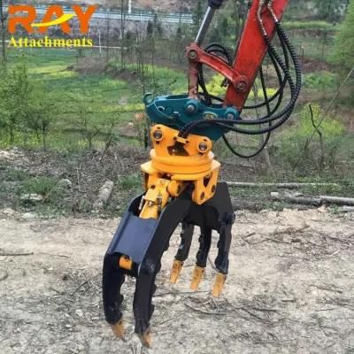 Hydraulic Mini Excavator Rotating Grapple, Metal Scrap Grapple