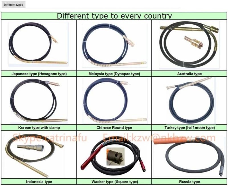 2018 Hot Sale Processing Machinery Zx50 Concrete Vibrator Shaft with Ce Certificate