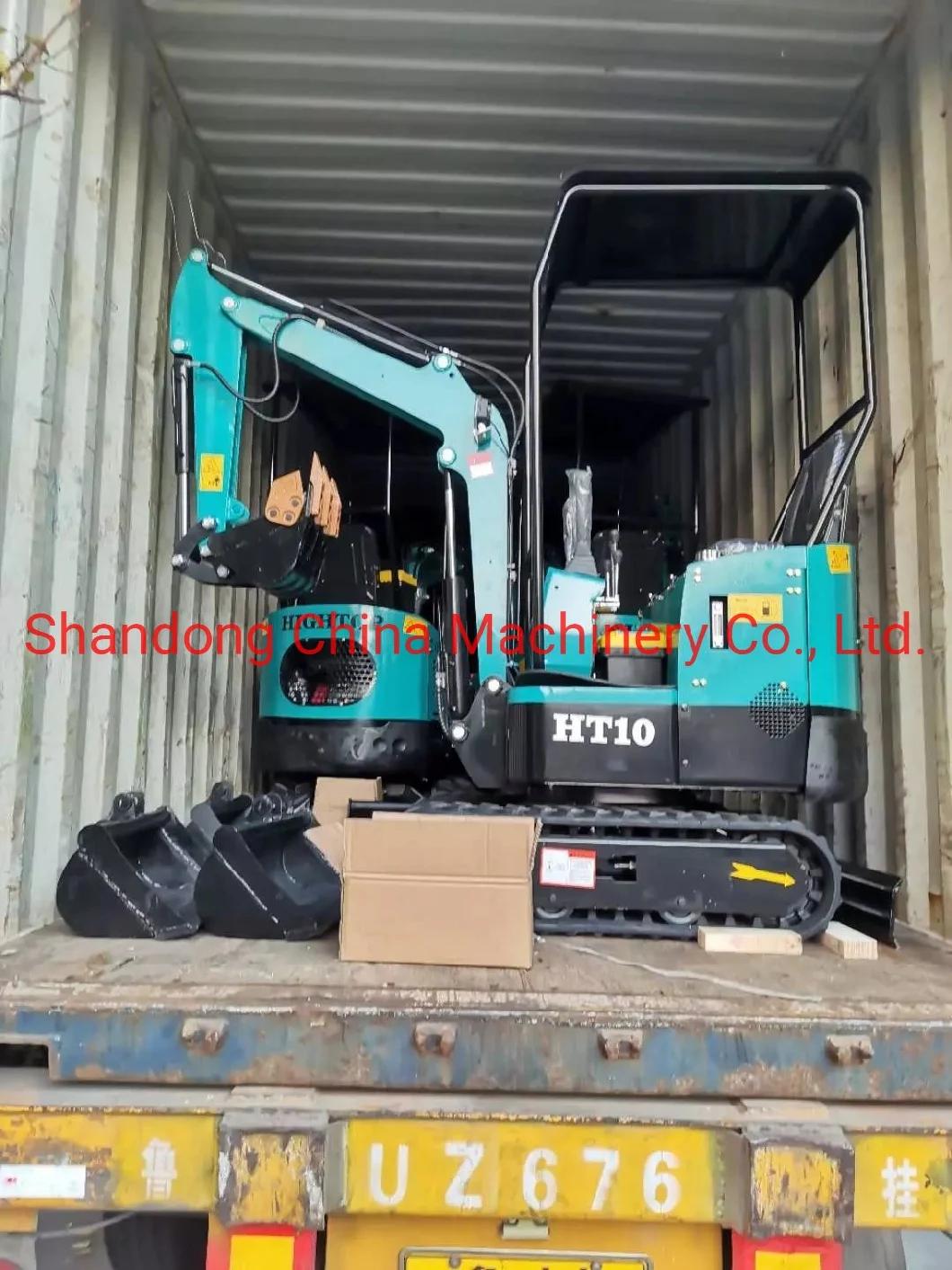 1000kg Hydraulic Mini Excavator with Swing Arm for Sales