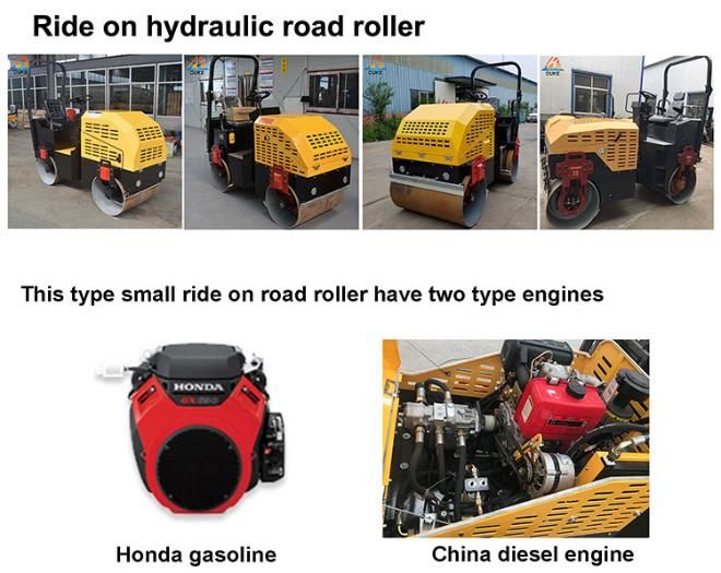 Factory Direct Sales 2t Wheel Road Roller Vibratory Roller Compactor