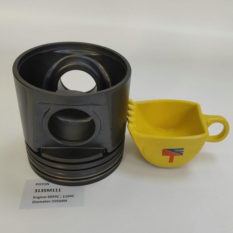 High-Performance Diesel Engine Engineering Machinery Parts Piston 3135m111 for Engine Parts 3054c 1104c Generator Set Diameter 105mm
