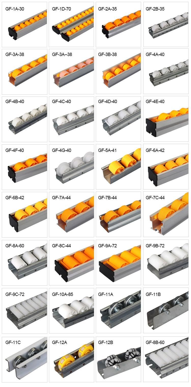 Aluminum Alloy Roller Track for Pipe Rack System Conveyors