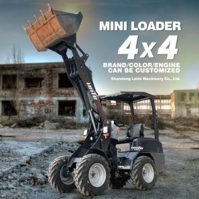 Hydraulic Front End Mini Loader Multifunction Wheel Loader for Sale 1 Ton 2 Ton 3 Ton Diesel Compact Small Wheel Loader Price