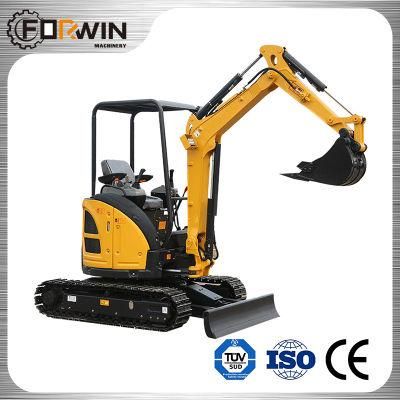 Fw25u Canopy Mini Digger Small Excavators Cheap with Hydraulic Transmission and Breaking Hammer for Sale